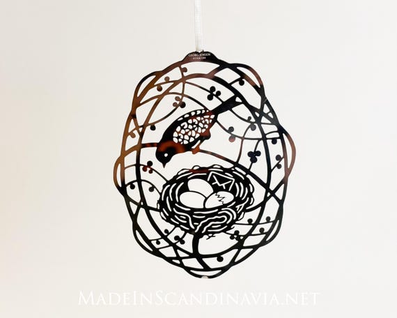 Georg Jensen Easter Ornament  - Bird’s Nest - A bit of Easter - stainless steel laser cut