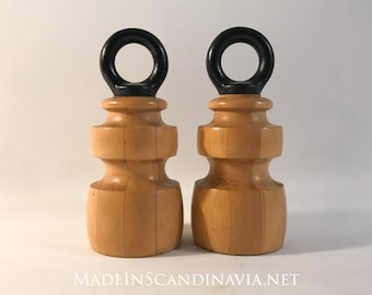 Nissen Beech Wood Salt and Pepper Grinder Set – Danish Design