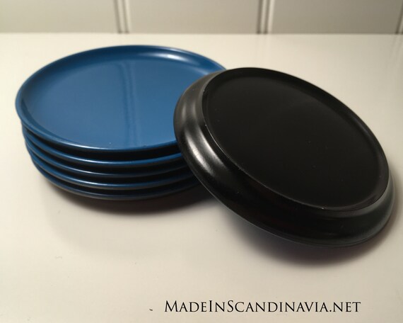 Danish Design coasters - set of 6 turquoise