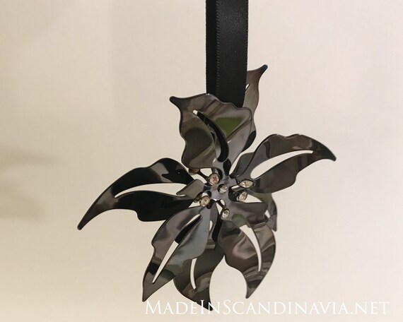 Georg Jensen Christmas Nordica Poinsettia- black