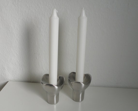 Georg Jensen BLOOM candle holders, pair | Designed by Helle Damkjær | Danish Design | Contemporary