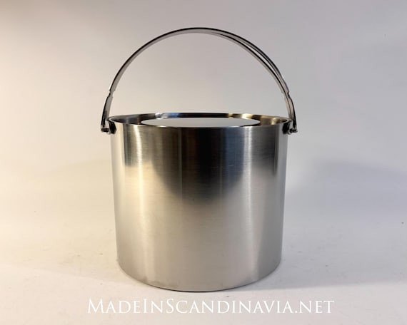 Stelton Cylinda Line AJ Ice Bucket - large - | Danish Design Designed by Arne Jacobsen | Mid Century Modern | Contemporary