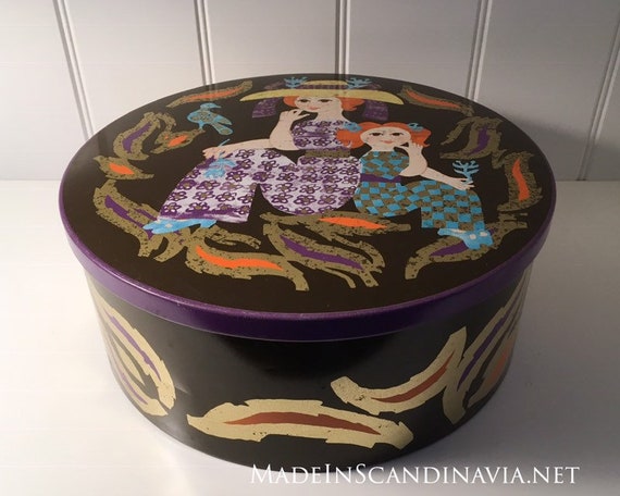 Vintage Kamma Svensson IRA Denmark Large Round Cake Tin
