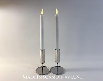Georg Jensen Swing Candle Holder for Two Candles, Matte Stainless