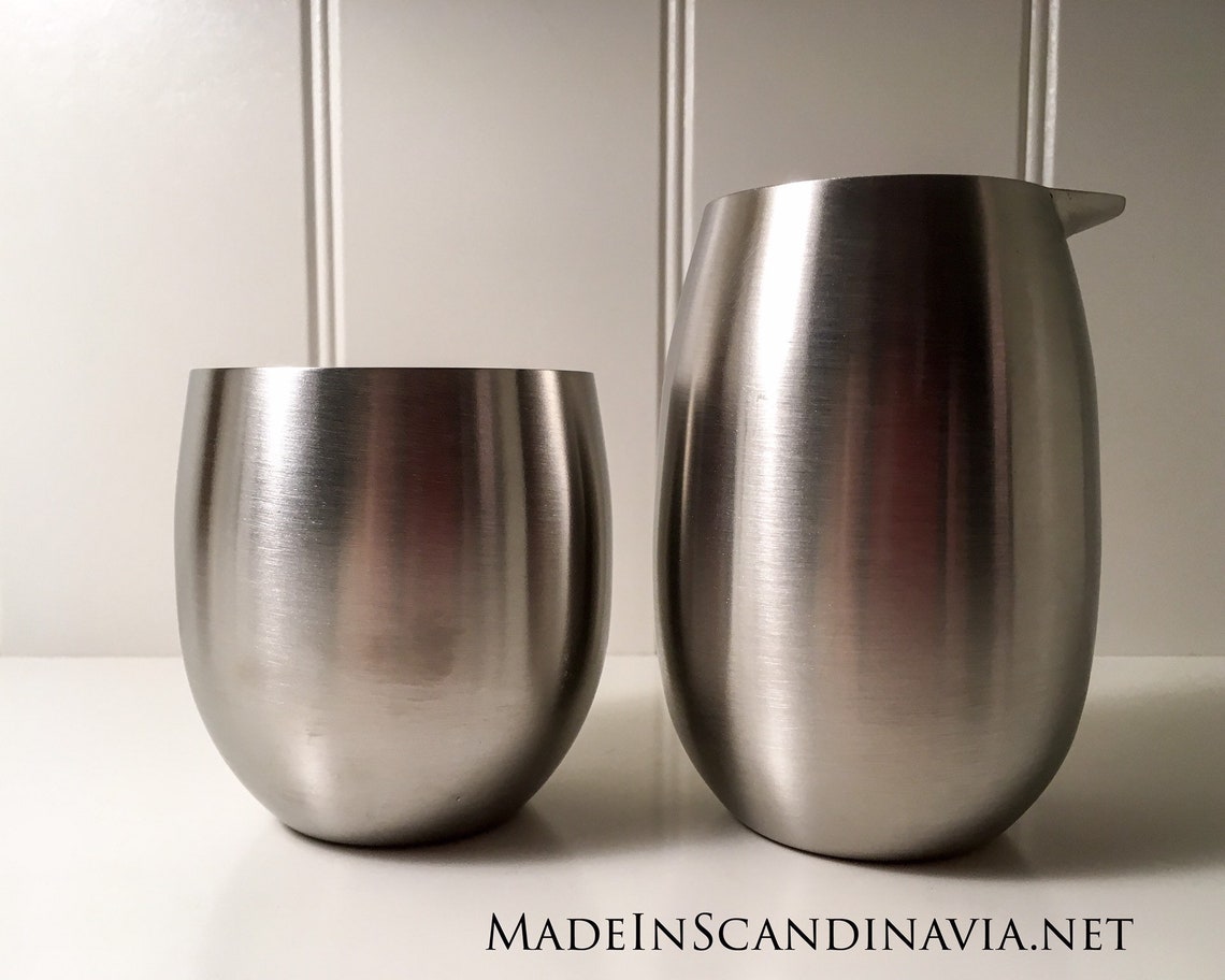 Bodum Columbia Sugar and Creamer Set Satin Finished Etsy