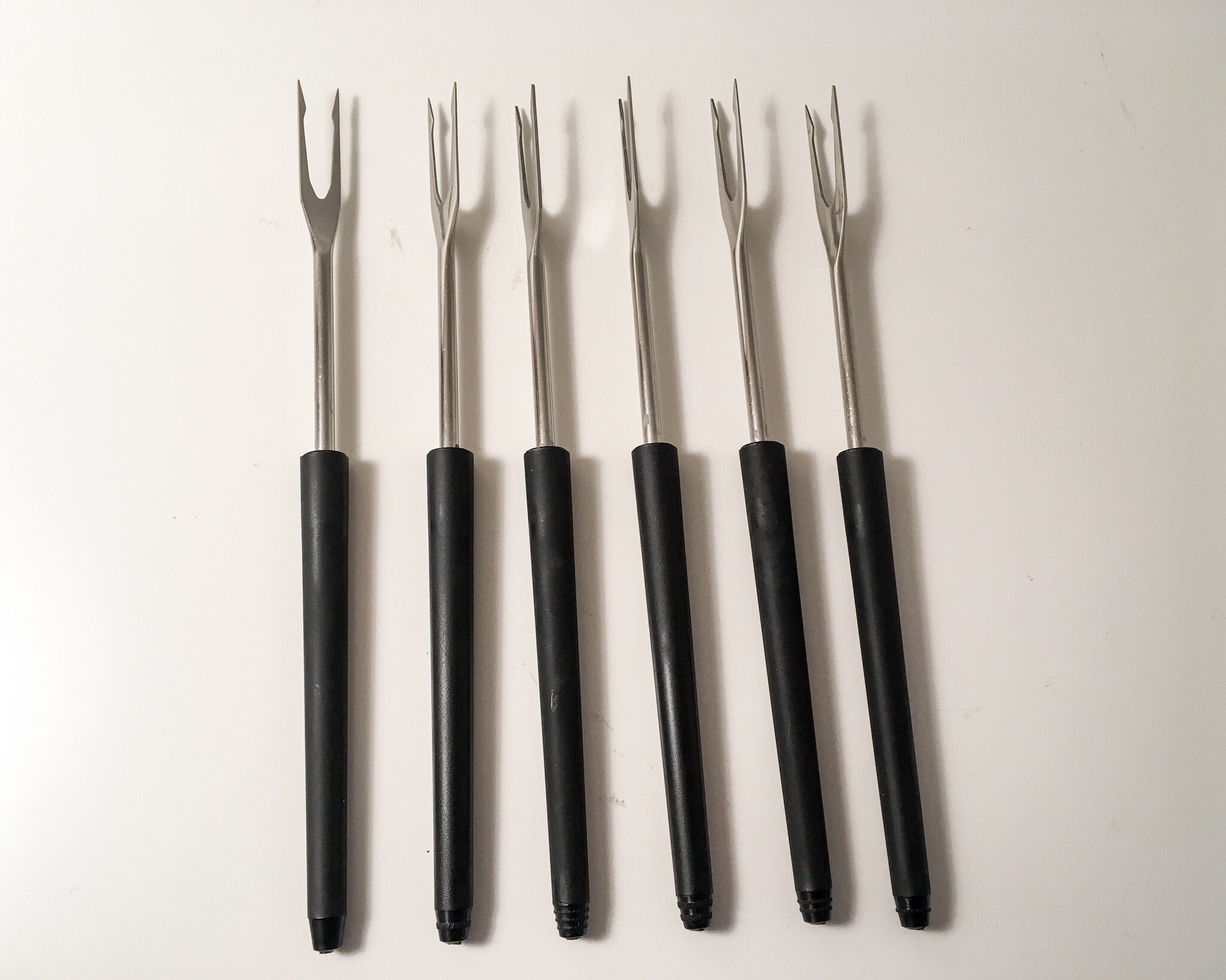Midcentury Retro serving forks set of 6
