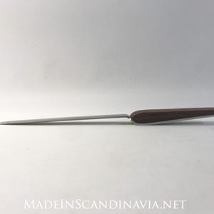 Cuchillo de carta moderno de mediados de siglo / Teca y acero / Minimalista moderno / Contemporáneo