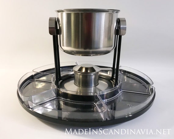 Stelton Fondue Pot Set with Lazy Susan