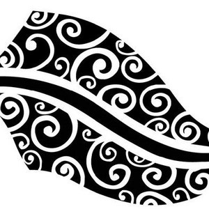 Schema per punto croce con felce maori (download digitale)