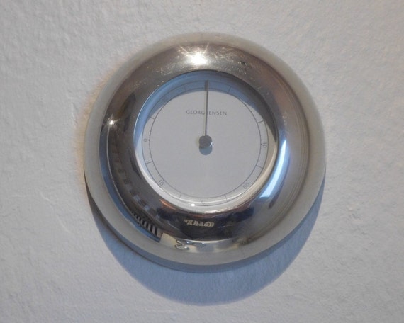 Georg Jensen LUNA thermometre pewter/white
