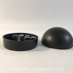 Georg Jensen/Royal Copenhagen Dice set RAFLER Black Danish Design Designed by Dan Christensen Contemporary Design image 4