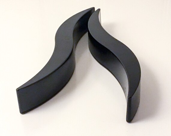 Georg Jensen/Royal Copenhagen Trivets - Black pair