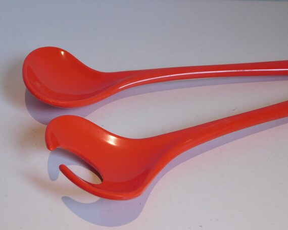 Rosti Danish Design Salad serving set - orange/red