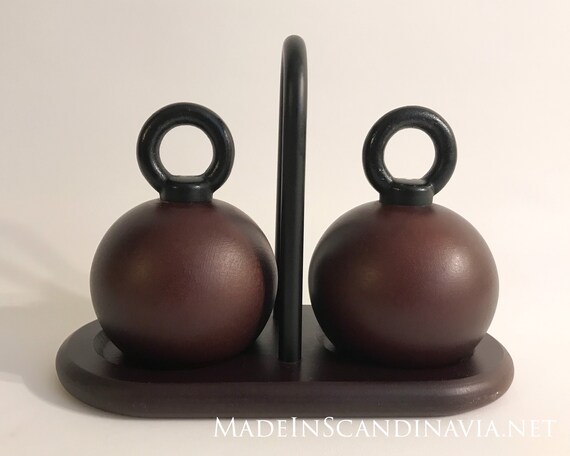 Bodum Nissen Ball salt and pepper grinders - set including tray