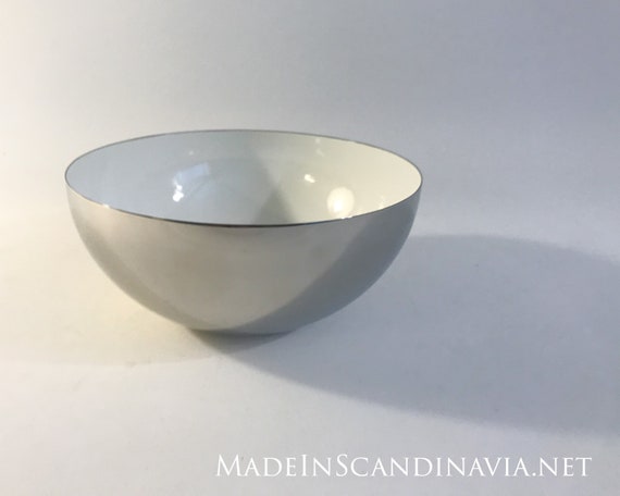 Cathrineholm Cathedral bowl- white/steel 24 cm