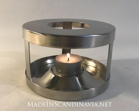 Stelton Tea Pot Warmer | Danish Design | Tealight | Cylinda Line | Contemporary Design