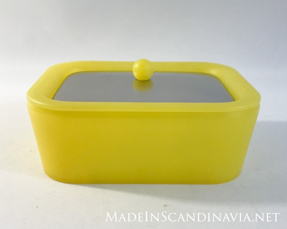 CORPUS dish for butter - yellow