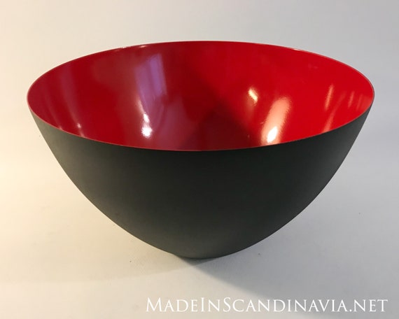 Normann Copenhagen KRENIT bowl red - X-large 25 cm | Designed by Herbert Krenchel | Danish Design | Minimalist