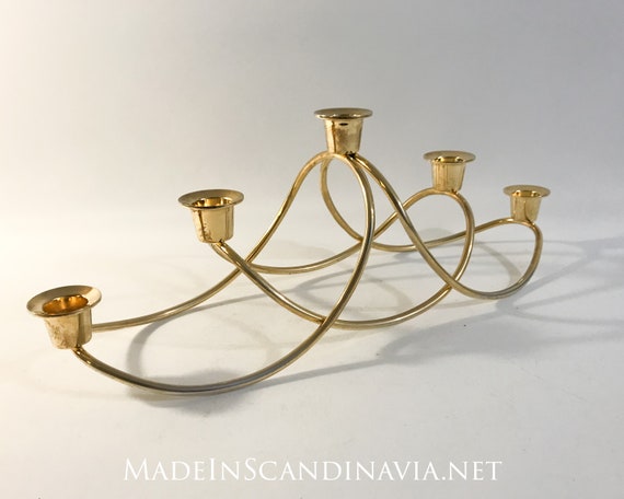 Georg Jensen  HARMONY candleholder - Gold plated  | Designed by Maria Berntsen | Danish Design | Contemporary