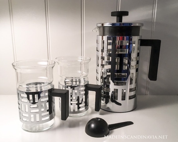 Bodum Eileen 8 Cup French Press Coffee Maker set with two cups