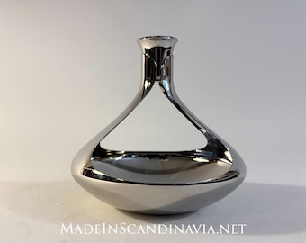 Georg Jensen CARRY Candle Holder | Mirror Polished Stainless Steel, Danish Design