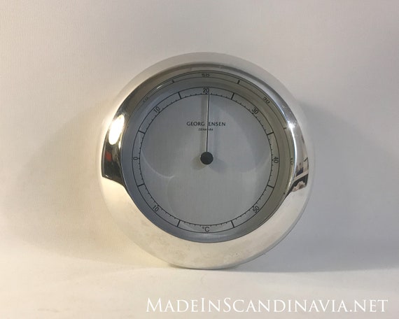 Georg Jensen VENUS thermometer pewter/silver