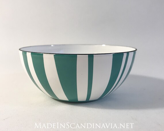 Cathrineholm Stripes bowl - Moss Green - 10 cm | Designed by Grete Prytz Kittelsen | Mid Century Modern | Vintage