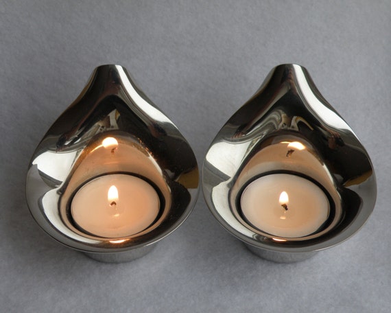 Georg Jensen Lilia tealights - set of two | Designed by Todd Bracher | Contemporary Design