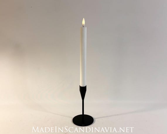 Piet Hein Stainless Steel Candle Holder Black - Danish Minimalist Design