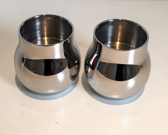 Georg Jensen CAFU tealight holders - pair | Designed by Holmbäck Nordentoft  | Danish Design | Contemporary | Minamalist