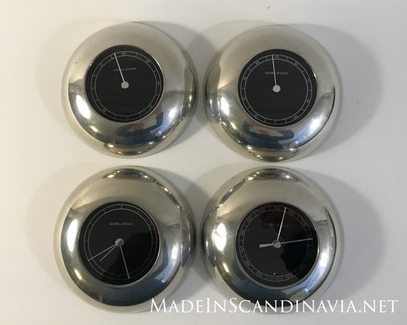 Georg Jensen LUNA weather station pewter/black (set of four)