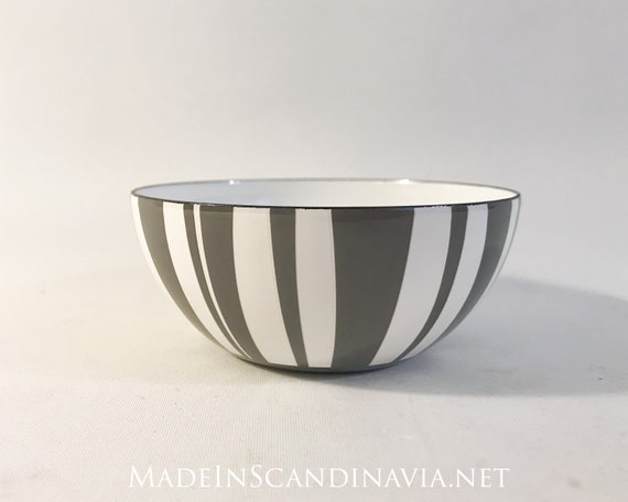 Cathrineholm Stripes bowl - grey - 10 cm