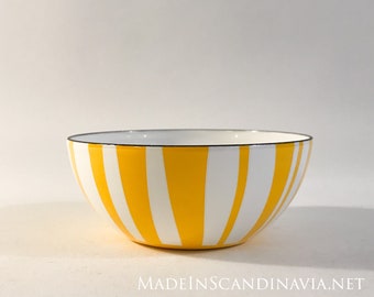 Cathrineholm Stripes bowl - yellow - 10 cm | Mid-Century Modern | Designed by Grete Prytz Kittelsen