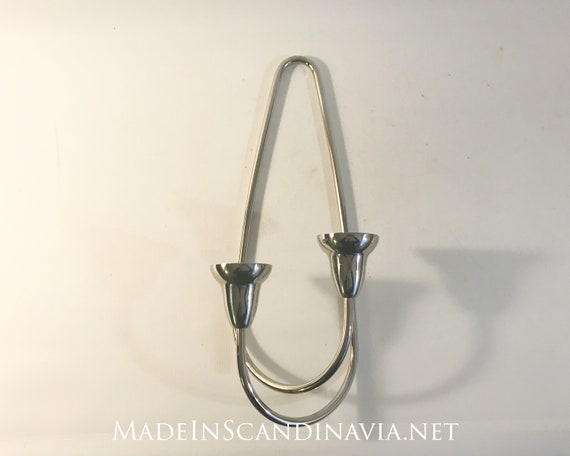 Georg Jensen SWING wall mounted candle holder - Mirror Polished - without hook | Designed by Jens Jensen | Danish Design | Contemporary