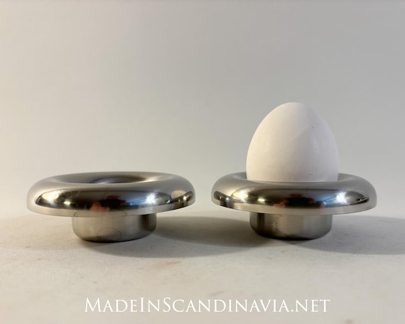 Stelton egg cups - pair | Designed by Erik Magnussen | Retro | Vintage | Danish Design | Minimalist | Contemporary