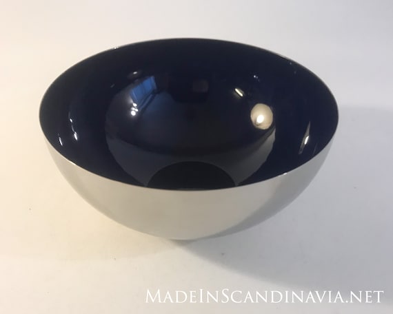 Cathrineholm Cathedral bowl- blue/steel 18 cm | Designed by Norwegian artist Grete Prytz Kittelsen