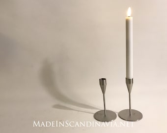 PIET HEIN Candle holders Pair - Mars 15 cm  | Designed by Piet Hein | Danish Design | Contemporary | MInimalist