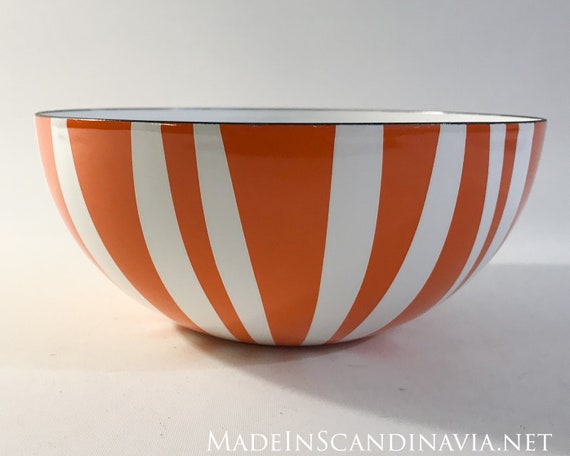 Cathrineholm Stripes bowl - orange - 18 cm