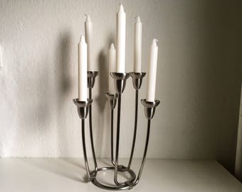 Georg Jensen Swing Candle Holder for Two Candles, Matte Stainless