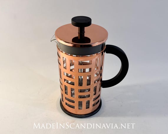 Bodum Eileen 8 Cup French Press Coffee Maker| Copper | Plunger | Danish Design | Contemporary | Minimalist