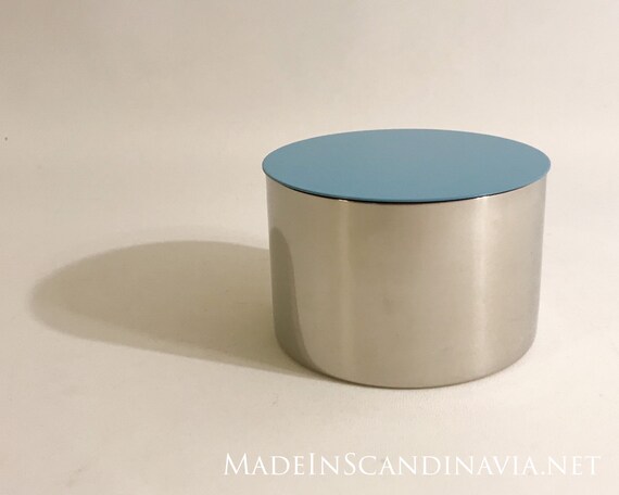 Stelton Paul Smith DOT bowl with light blue lid - medium