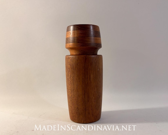 Mid Century Teak Pepper Grinder | Danish Design | Vintage | Retro