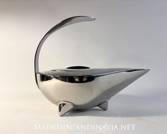 BODUM NAOKO Teapot with Strainer, Carsten Jørgensen, 1980s Danish Design