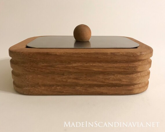 Trip Trap box for butter - teak