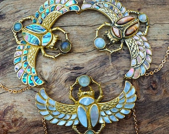 Cleopatra Scarab Necklace