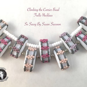 Climbing the Carrier Bead Trellis Necklace Tutorial