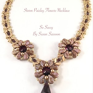 Tutoriel de collier de fleurs Storm Paisley