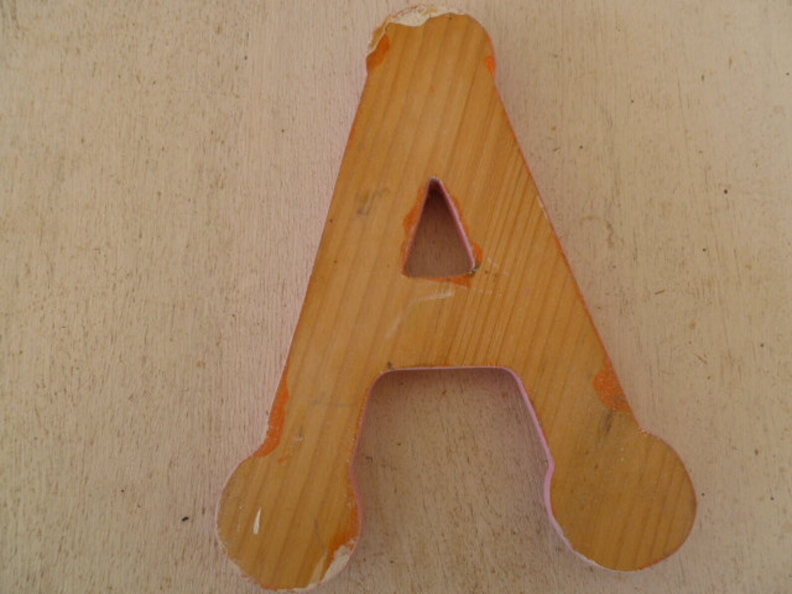 Pink Wooden Letter A Wall Decor Etsy