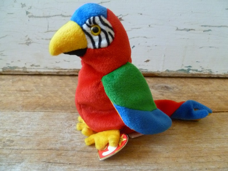 jabber the parrot beanie baby