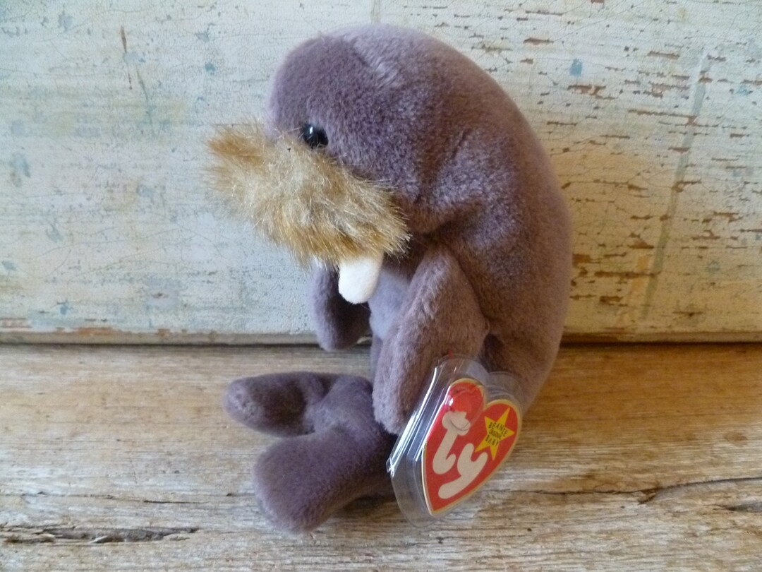 Vintage Plush Beanie Baby Walrus jolly W/ Tag 1996 Etsy